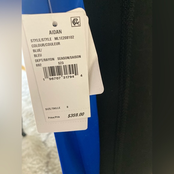 Liv Foster cobalt blue sleeveless satin cowl neck jumpsuit - Picture 6 of 6